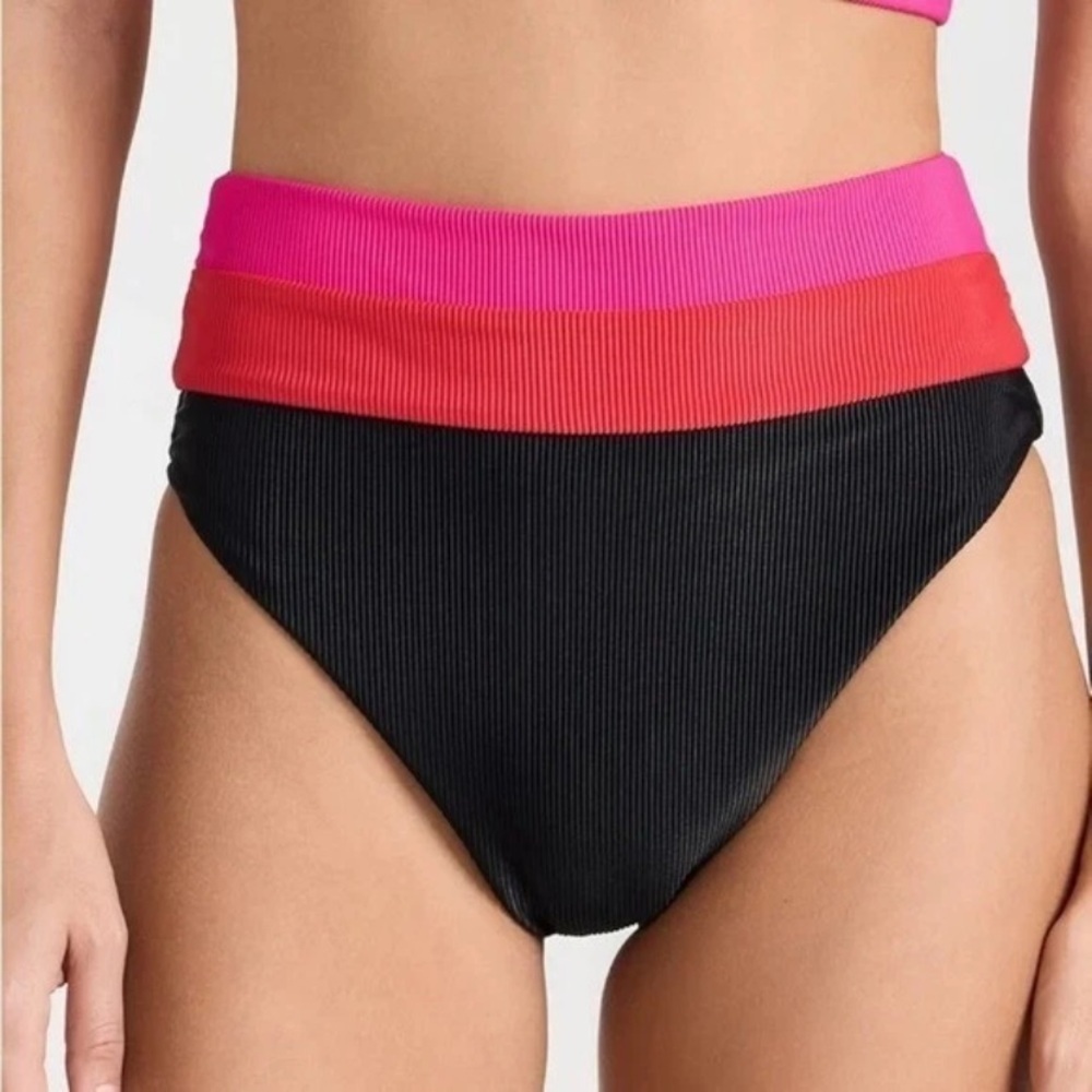 New! Beach Riot Heidi colorblock ribbed bikini bottom 3969